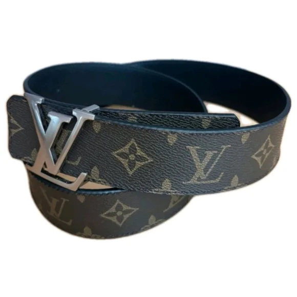 Louis Vuitton Reversible Brown/ Black (Unisex)Monogram LV Logo Belt Sz 95/38 LV - Picture 3 of 7